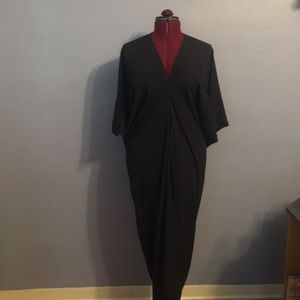 Super chic drape dress, navy blue